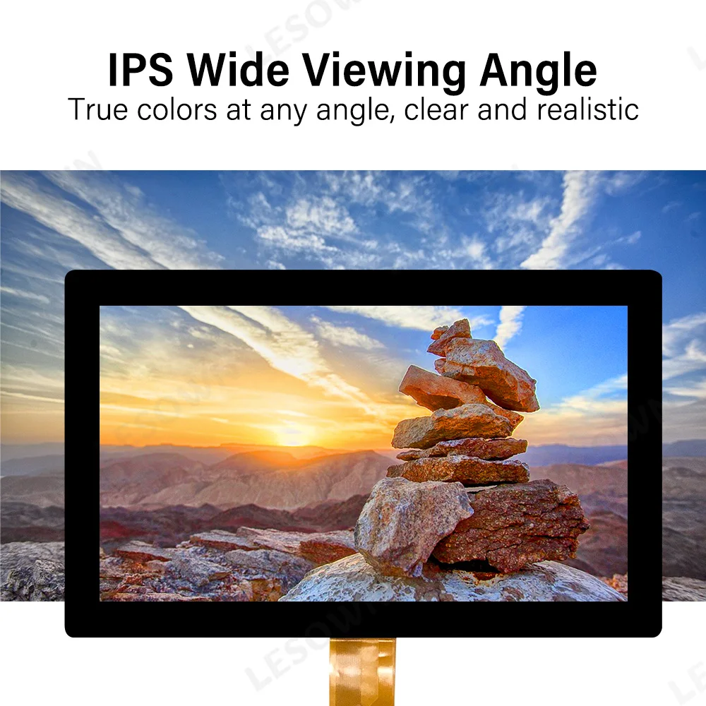 LESOWN 12.5 inch LCD Matrix 1080P FHD Display Unit with Speaker Driver-Free Connection