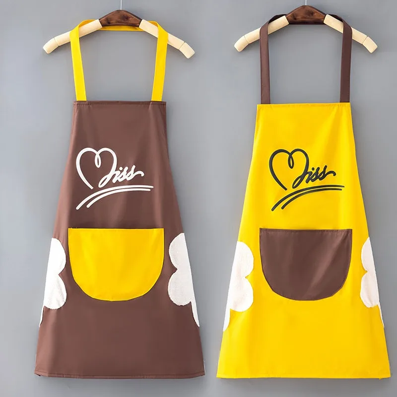 Cute Kitchen Aprons for Woman Men Chef Work Apron for Grill Restaurant Bar Shop Cafes Beauty Nails Studios Uniform