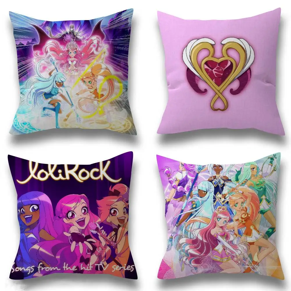 LoliRock Cartoon Anime   Pillowcase toon Gift Cushion Cover Bedroom Home Sofa Chair Seat Decor pillow case