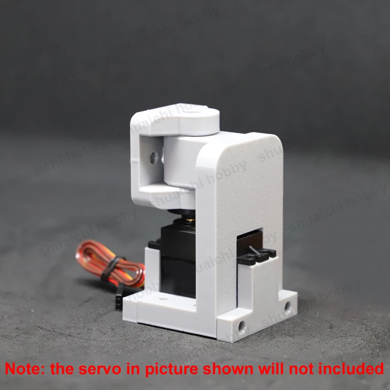 1 Juego de soporte de dirección de Motor de barco accionado por viento RC, espaciado entre orificios de 16mm y 19mm ABS, soporte de Base de impresión 3D, accesorios de piezas de mejora DIY