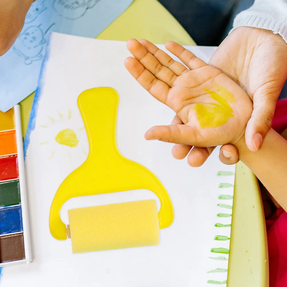 8Pcs Childrens Sponge Paint Brushes Colorful Foam Brush Set for Art Projects DIY Craft Drawing Painting Small Paint Brush