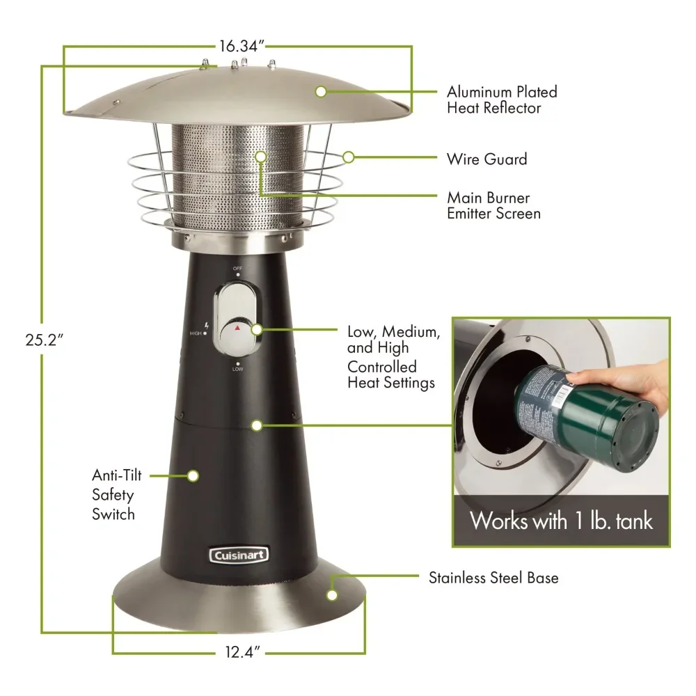 Portable Tabletop Patio Heater