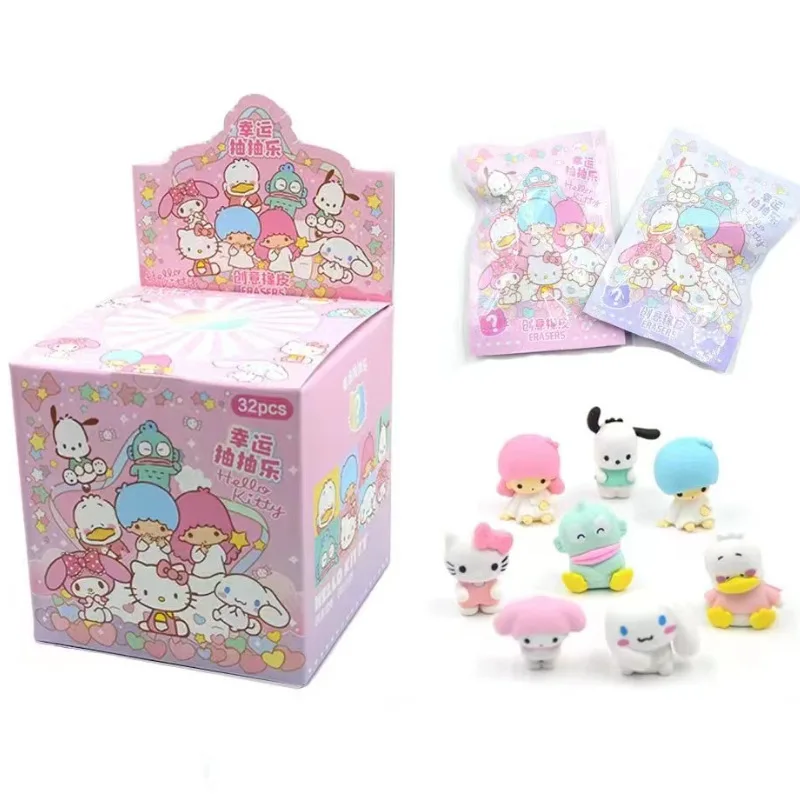 Kawaii Cinnamorolls Cartoon Eraser Is A Detachable and Assemble-able 3D Kuromis Eraser for Students As A School Supply Gifts