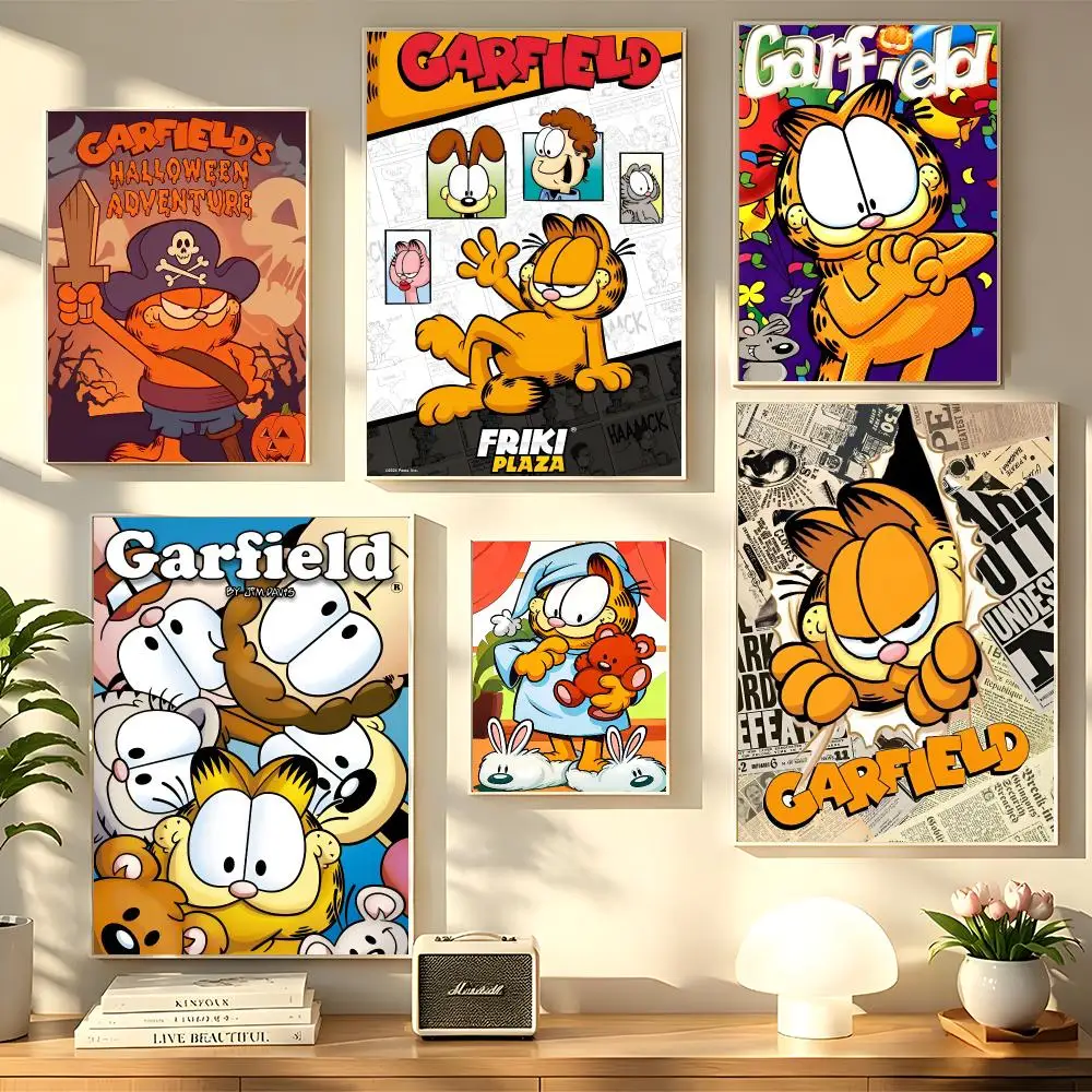 Anime G-Garfield Poster Decorative Wall Sticker Mural Photo Print for Bedroom Living Room Hallway Home Decor Gift