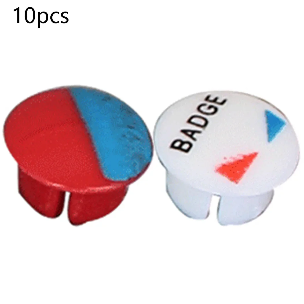 10 pezzi caldi e freddi indicano plastica per rubinetto miscelatore bagno cucina adatto per accessori rubinetto 7mm 8.75*6.8*5.85mm