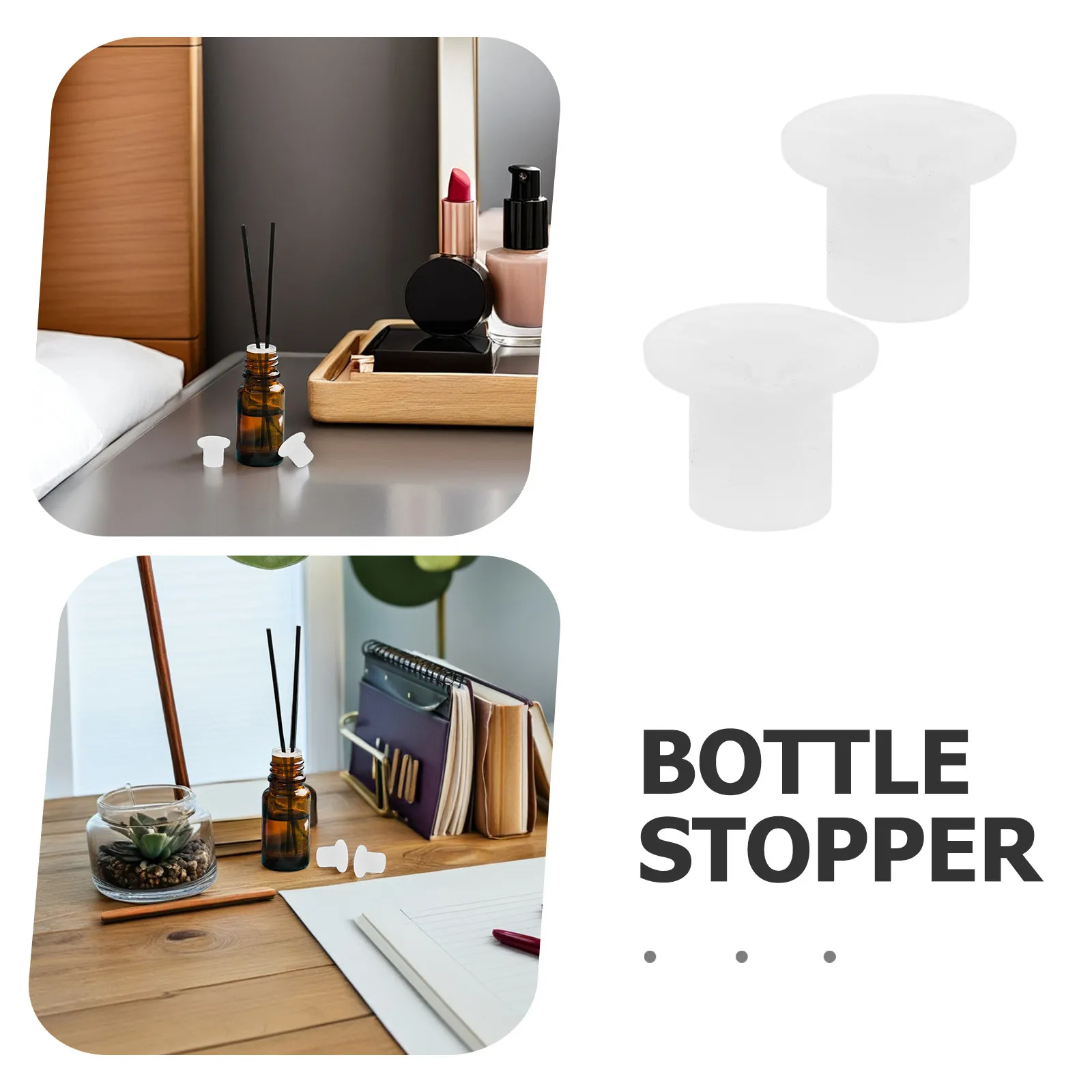 30Pcs Essential Oil Diffuser Stopper Lid for Glass Bottles Reed Diffuser Bottle Plug Seal Leakproof Evaporation Control Cap with