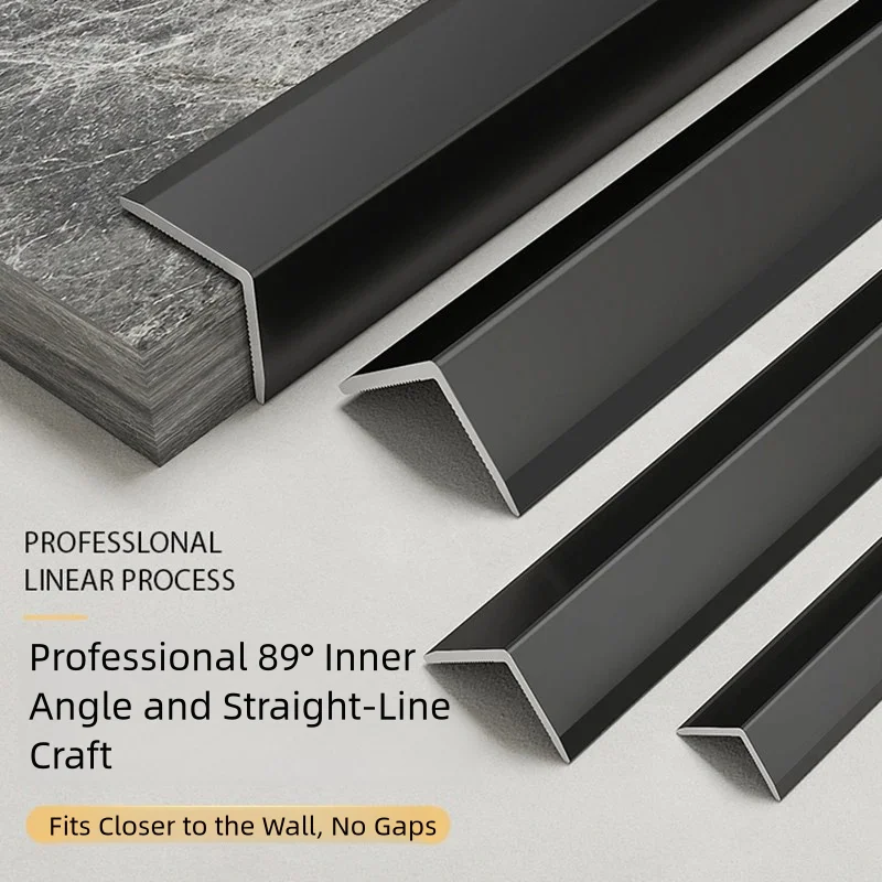 6Pcs 50cm Aluminum Alloy Corner Guard, Self-Adhesive Tile Edge Trim 20mm, Metal Wall Protector Strip, 5 Colors for Kitchen