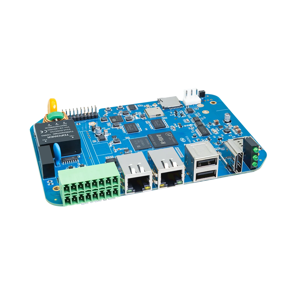 Banana Pi BPI-6204 Industrial Computer Embedded Single Board with Allwinner A40I Cortex-A7 2G DDR3 8G eMMC 4 X RS485 + RS232