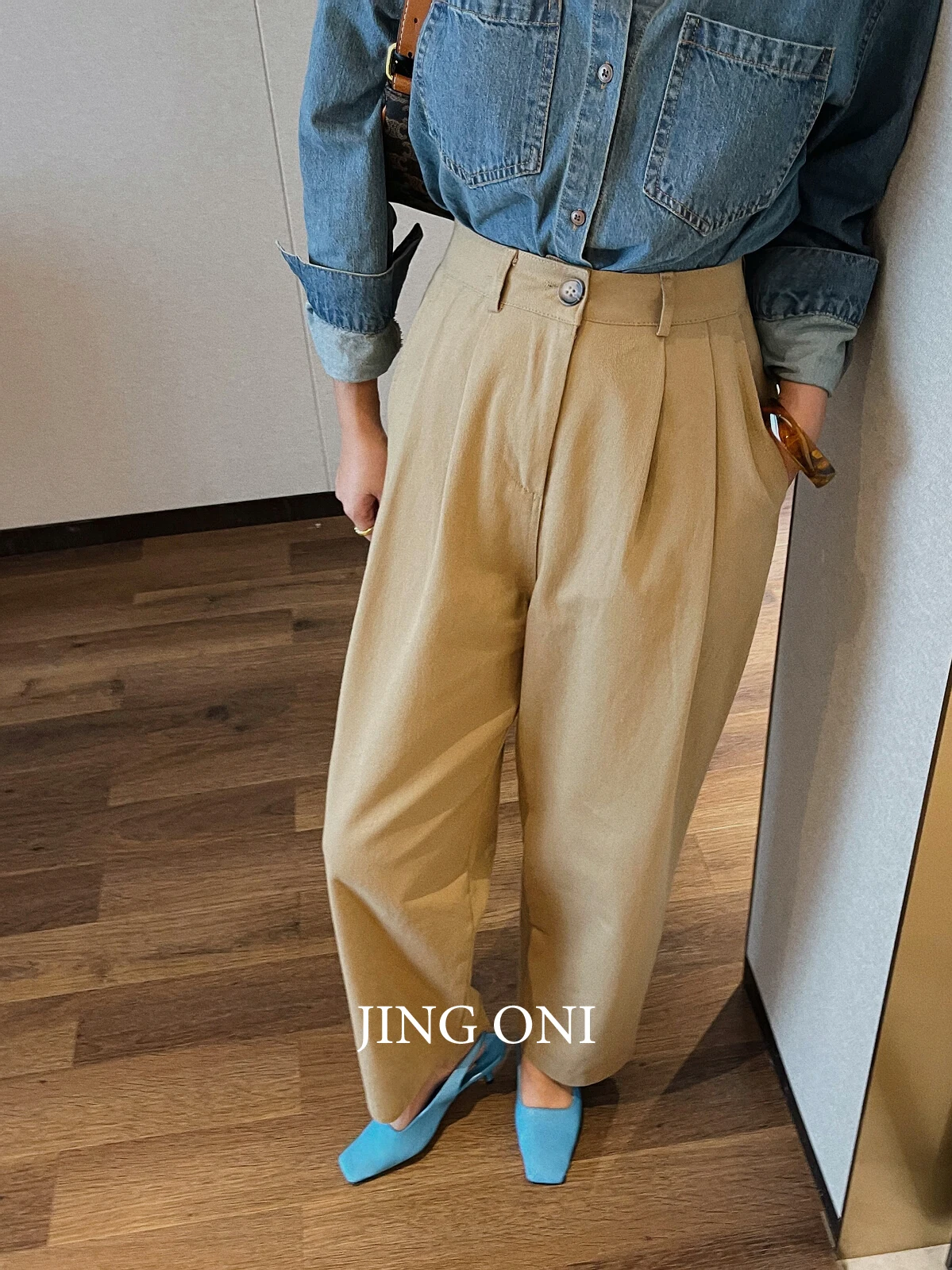 

Pants Y2k Women Clothing 2023 Korean Style Fashion Vintage Elegant Autumn Cargo High Waist Trousers Baggy Wide Leg Oversize New