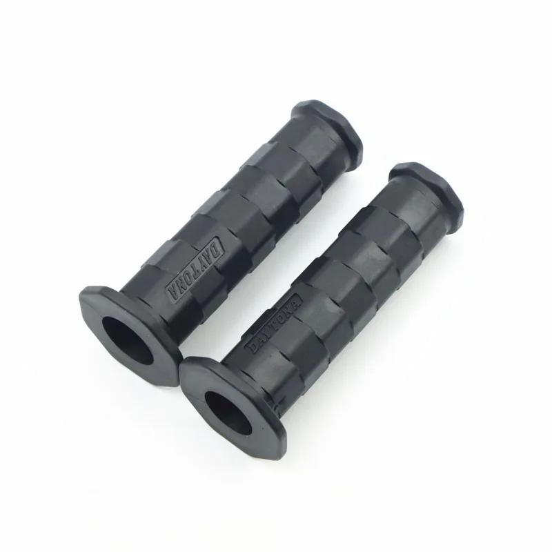 Universal 7/8 22mm Soft Rubber Moto Handlebar Retro Brown Black Blue Part Motorbike Hand Grip Bar Gel Motorcycle Grip Cafe Racer