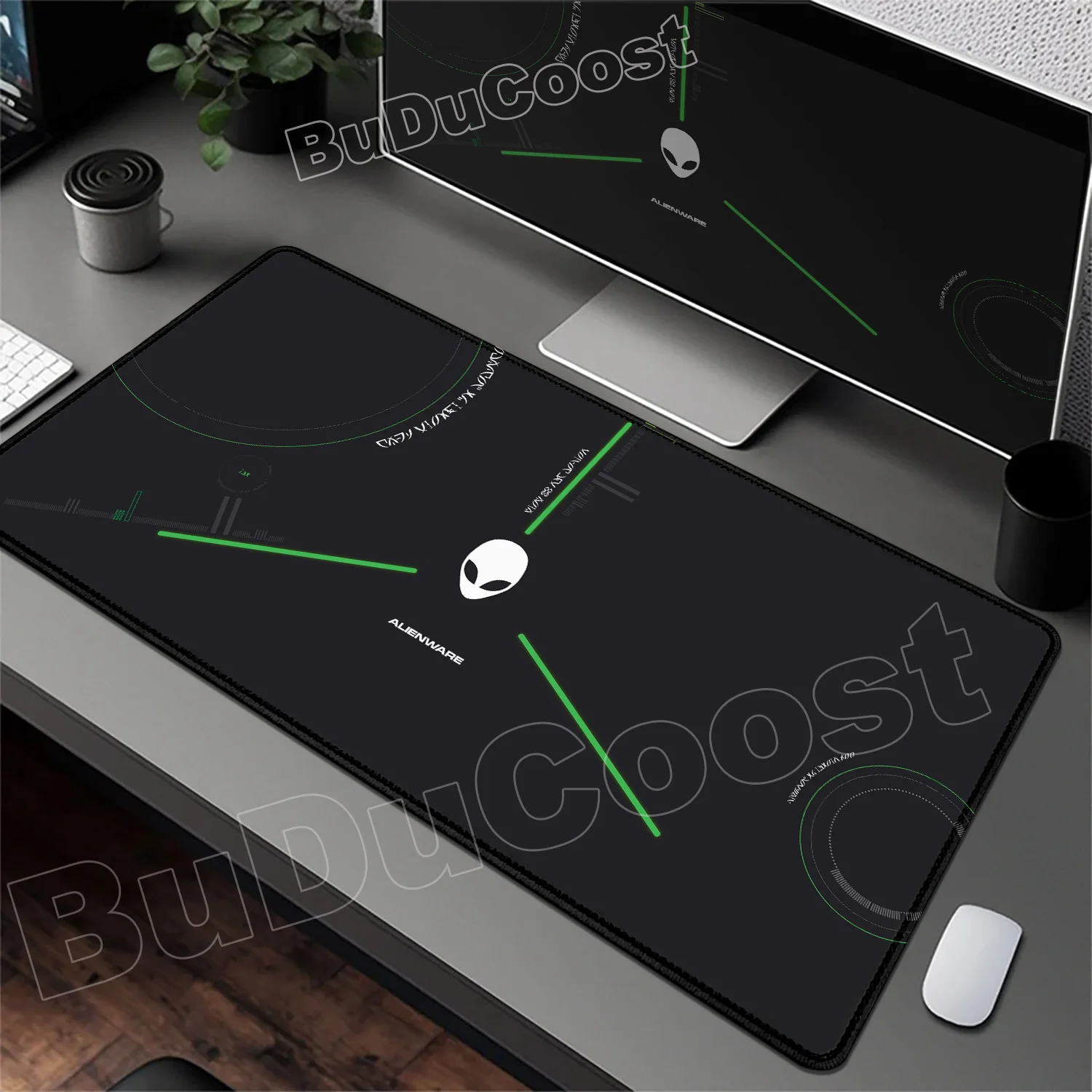 

New E-sports Speed Non-slip Mouse Pad Alienware Gaming Setup Rubber Mouse Pad PC Keyboard XXL Desk Pads with Lock Edge Mice Mats