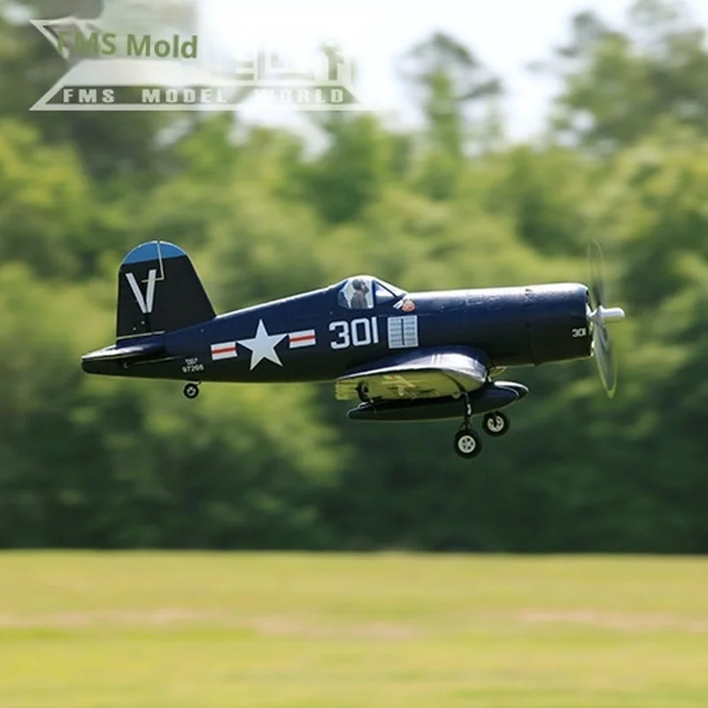 FMS 800 مللي متر F4U قرصان ثابت الجناح القراصنة التحكم عن بعد طائرة حربية لعبة مجسمة للهواة والجامع #4