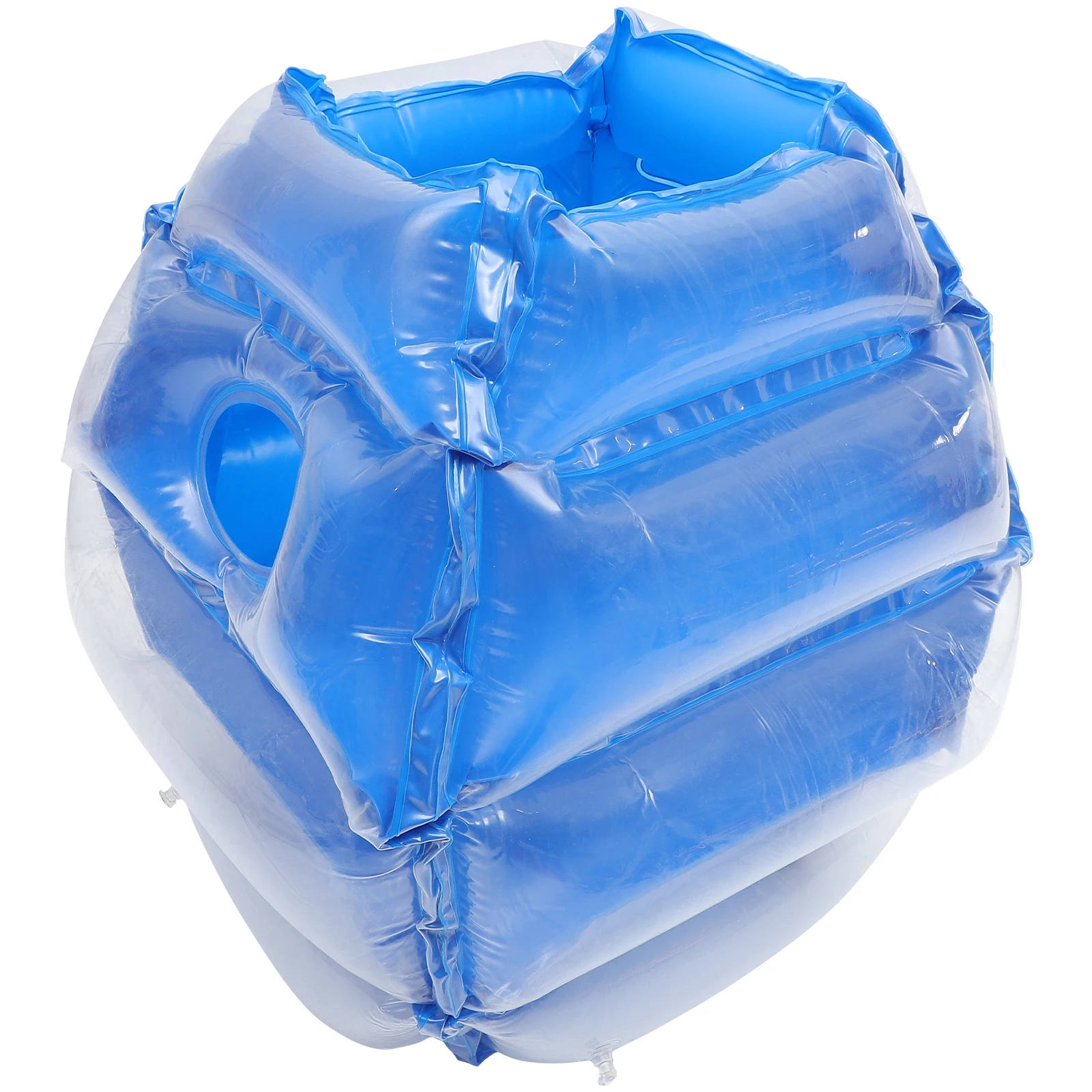 Inflatable PVC Bumper Ball Outdoor Fun Collision Ball Blow Up Body Bubble Ball Sports Game Prop (Blue)