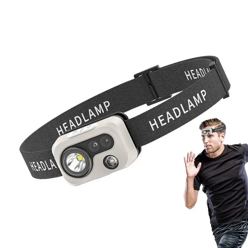 

Rechageable Sensor Headlight Led Strong Light Headlamp Portable Fishing Camping Outdoor Head Lamp Work Flashlight