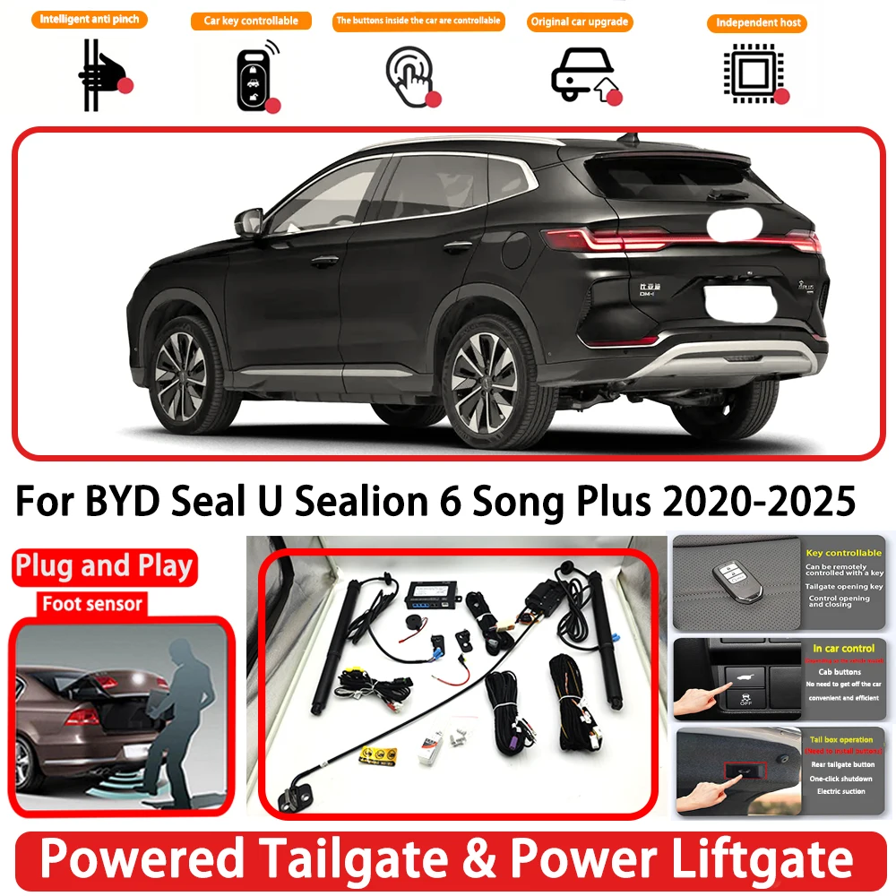 for BYD Seal U Sealion 6 Song Plus 2020-2025 OEM Plug and Play Auto Powered Tailgate Power Liftgate Rear Trunk Opener System