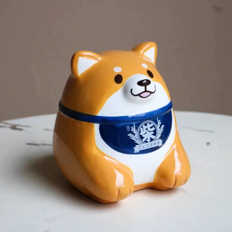 Schattige Keramische Shiba Inu Opbergbank Actiefiguurspeelgoed Schattige Hond Spaarpot Mokken Bekers Figuren Home Decor Geschenken Voor Kinderen