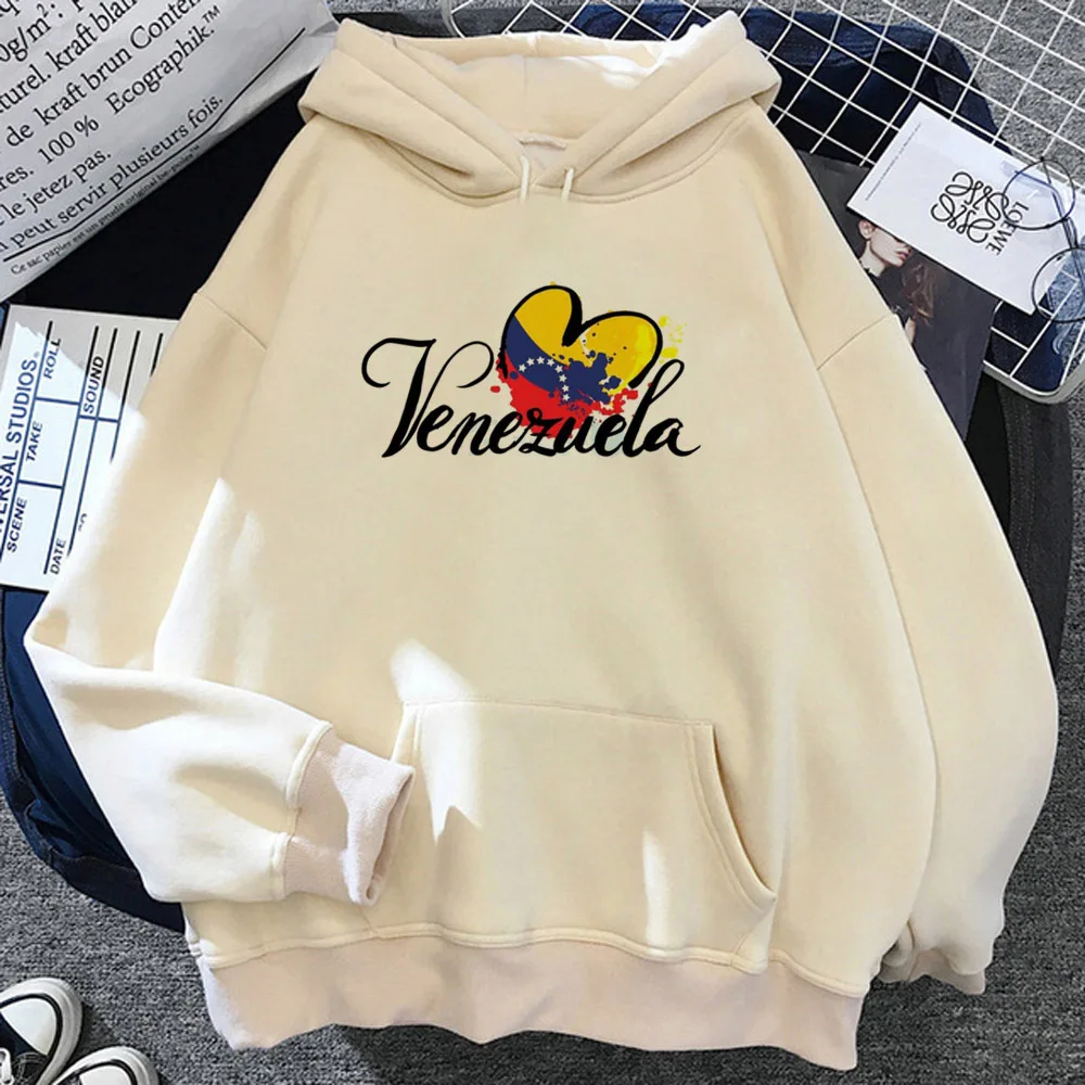 Venezuela hoodie patterned manga streetwear clothes for teens soft fabric trendy teen pullover printed design soft fabric