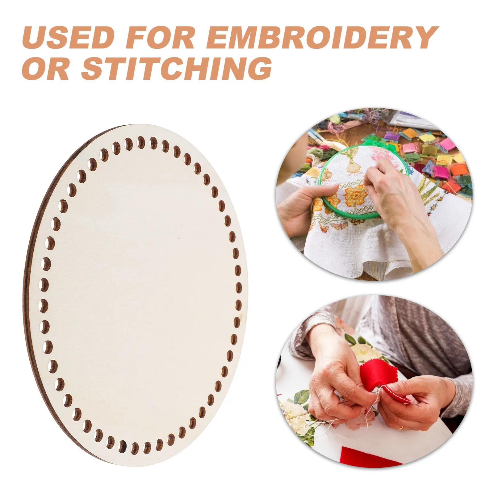 

2pcs Wooden Crochet Basket Base Unfinished Basket Bottom Heart Shaping Tool For Diy Weaving Knitting Bag Making Supplies Mini