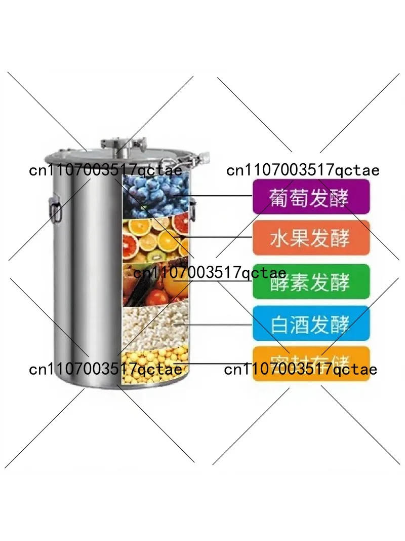 12L 20L 30L 304 Stainless Steel Fermentation Barrel Wine Storage Barrel Sealed Barrel Can Be Constant Temperature
