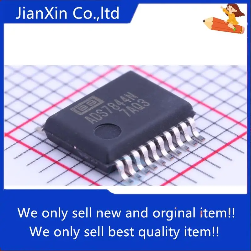 

5pcs 100% orginal new ADS7844N SSOP-20 SMD Analog-to-Digital Converter