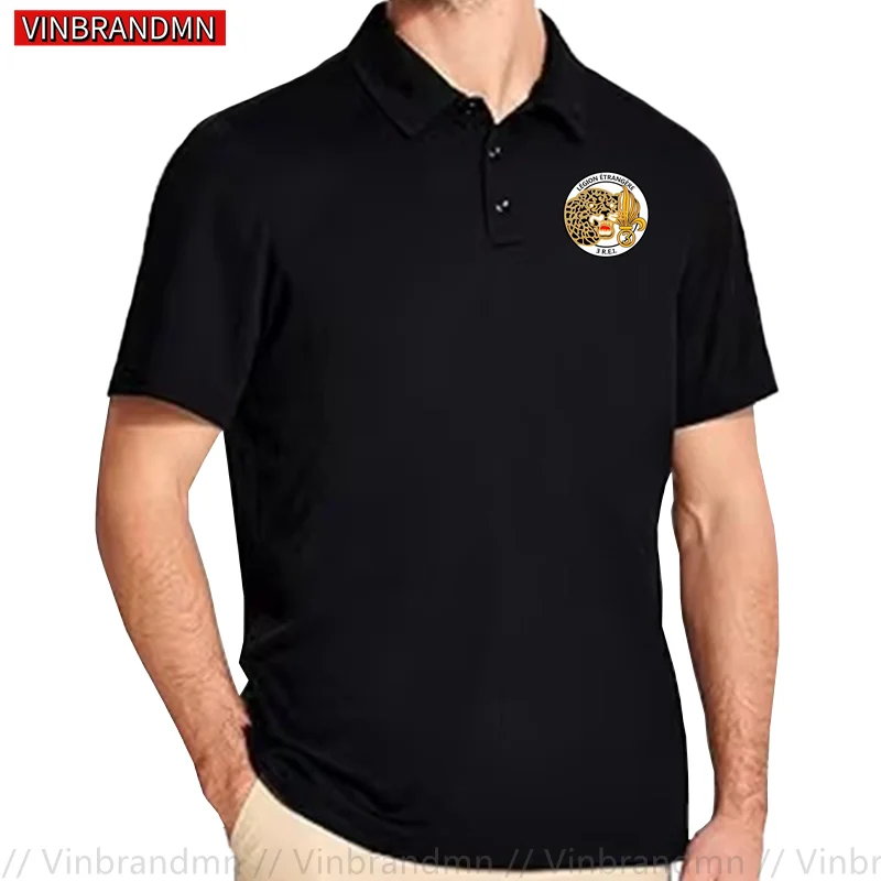 French Foreign Legion Etrangere Special Forces War Army Polo Shirts French Foreign Legion 3REI Military Design Polo Shirts