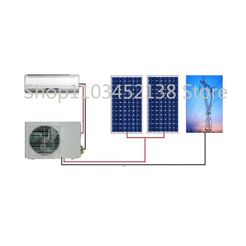 Efficient DC Solar Panel Off Grid Solar Air Conditioner Manufacturer 24000btu Inverter Split Wall Mounted for Home