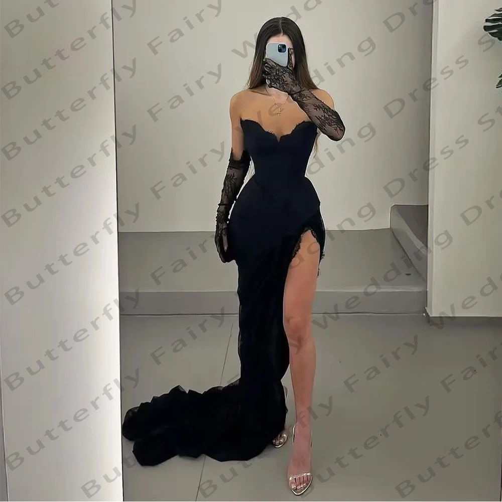 

Simple Women's Sexy Evening Dresses Mermaid Gloveless Princess Prom Gowns Formal Cocktail Party Fashion Celebrity Customized