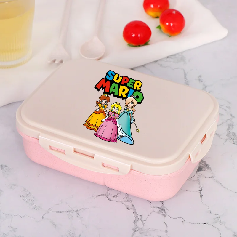Super Marios Bros Lunch Box Game Print Rice Boxes Boys Girls Cartoon Portable Food Bento Boxs Picnic Lunchboxes Students Gifts