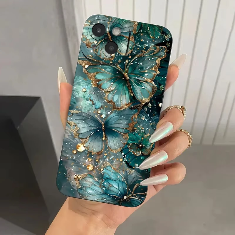 حافظة لهاتف آيفون 16 14 13 12 11 15 Pro Max 16E Mini 7 8 Plus XS XR X SE غطاء غير لامع مقاوم للصدمات #2