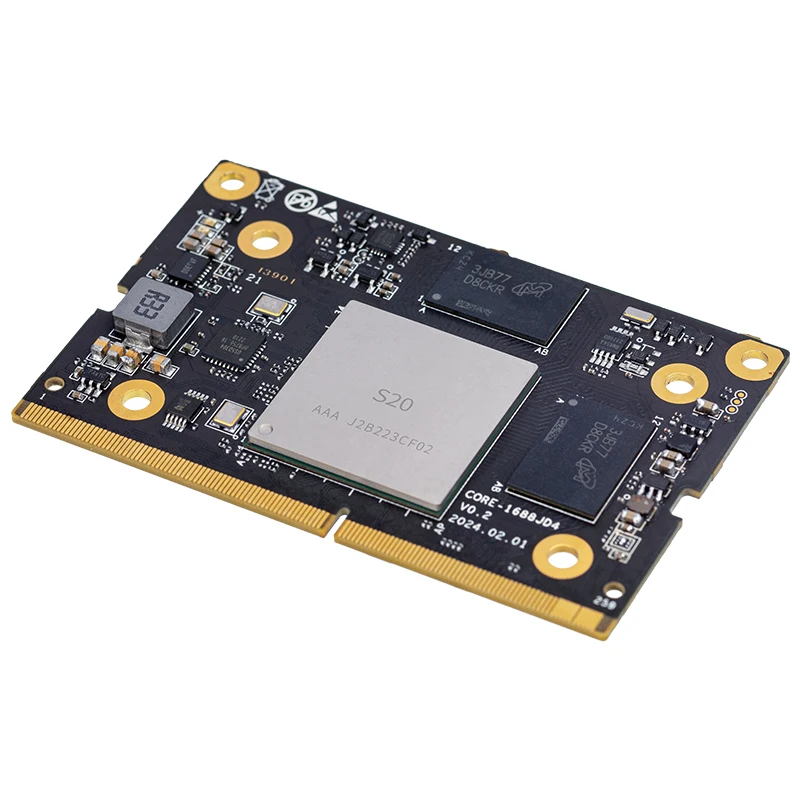 Core-1688JD4 16T AI Core Board powered by the SOPHON octa-core AI processor BM1688, delivering up to 16 TOPS of INT8