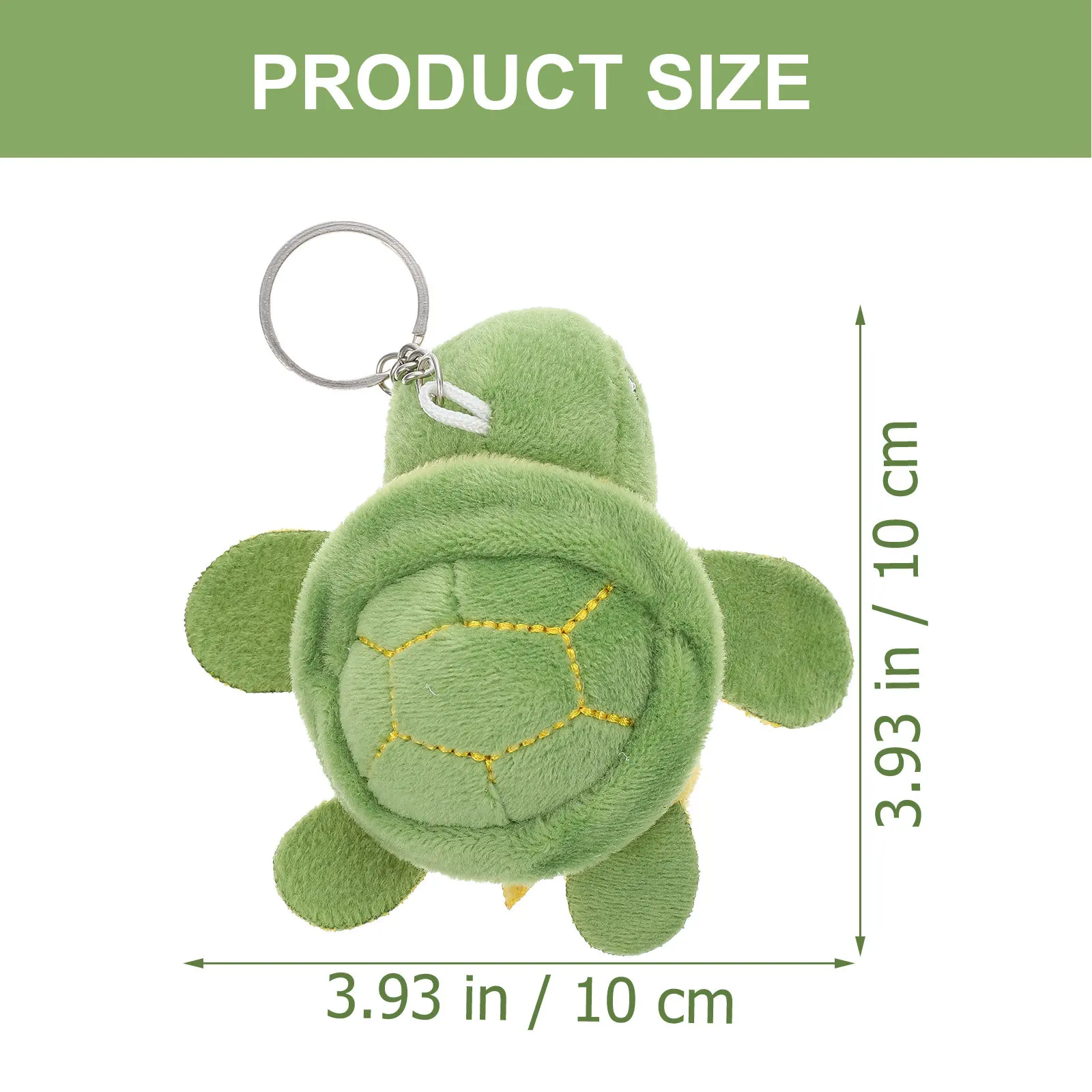 10Pcs Cute Cartoon Turtle Keychain for Keys Bags Cellphones Cars Backpack Purse Wallet Gift for Women Girls Daughter Mum Aunt
