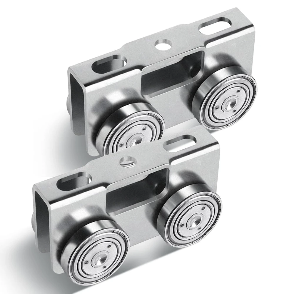 4 Wheel Trolley Assembly Light Duty Electric Hoist Trolley Roller for Use with 1-5/8' Wide or All 1-5/8' or Taller Strut Channel