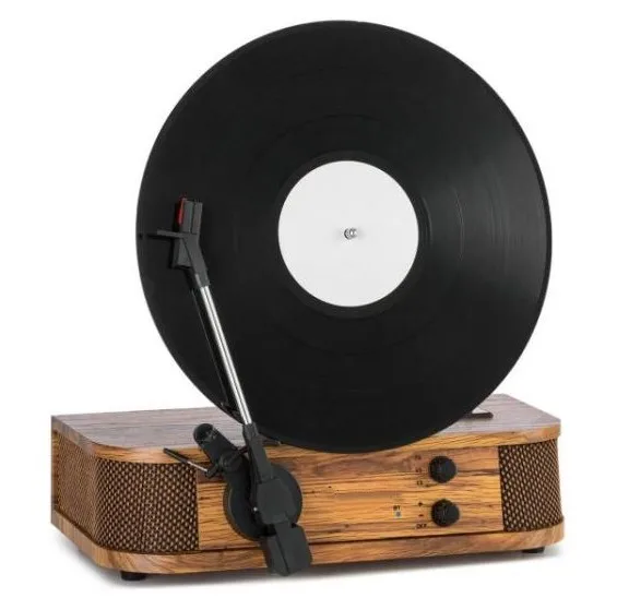 

Hooqu Customized Colorful Vertical Gramophone Vinyl Record Belt Drive Retro Needle Player Phonograph Wireless Connectivity Turnt