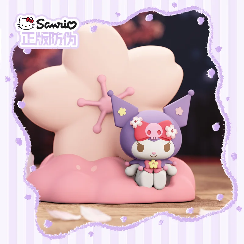 Sanrio Kawaii Kuromi Cinnamoroll Night Light Cute Sakura Night Light Desktop Decorations Dormitory Couple Anniversary Gift