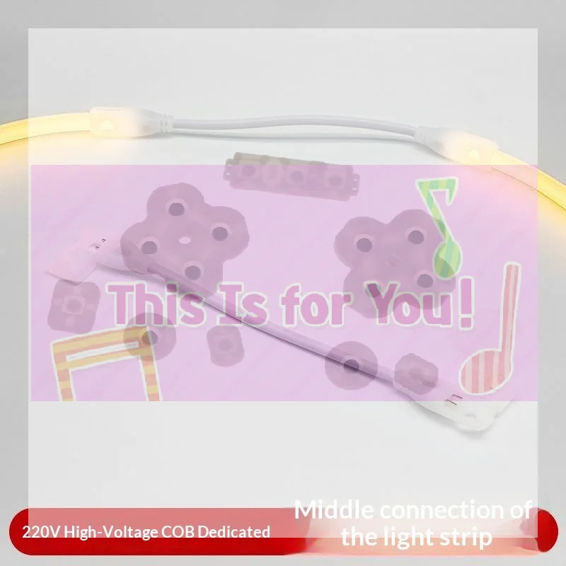 【MA】2/5pcs 2pin COB LED Strip Connector Extension Wire LED Connectors For 220V COB Tape Lights