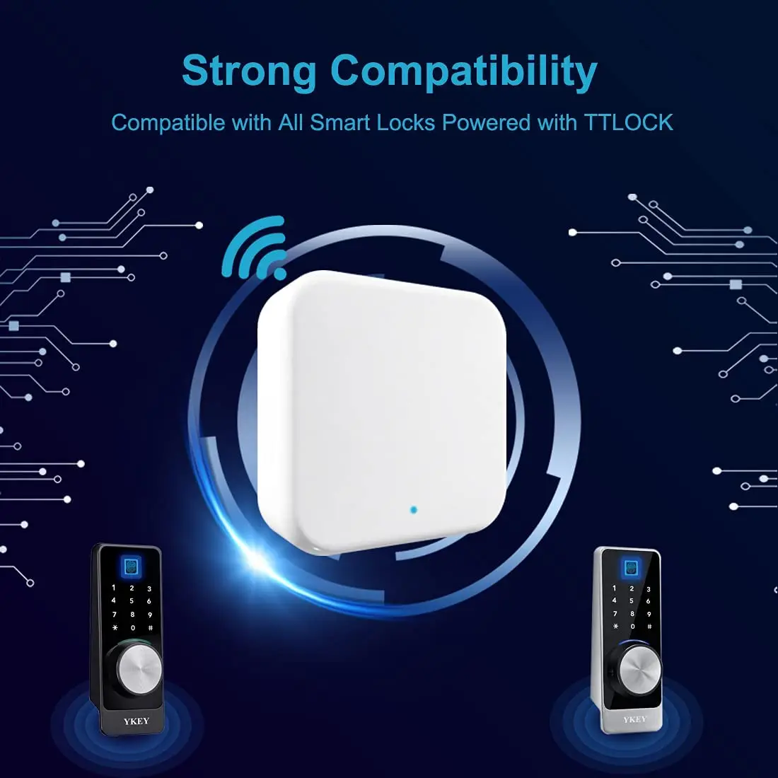 TTLOCK G2 / G3 / G4 Gateway Wifi per Smart Door Lock TTLock serratura del telecomando del telefono cellulare sblocca il convertitore Bluetooth a Wifi