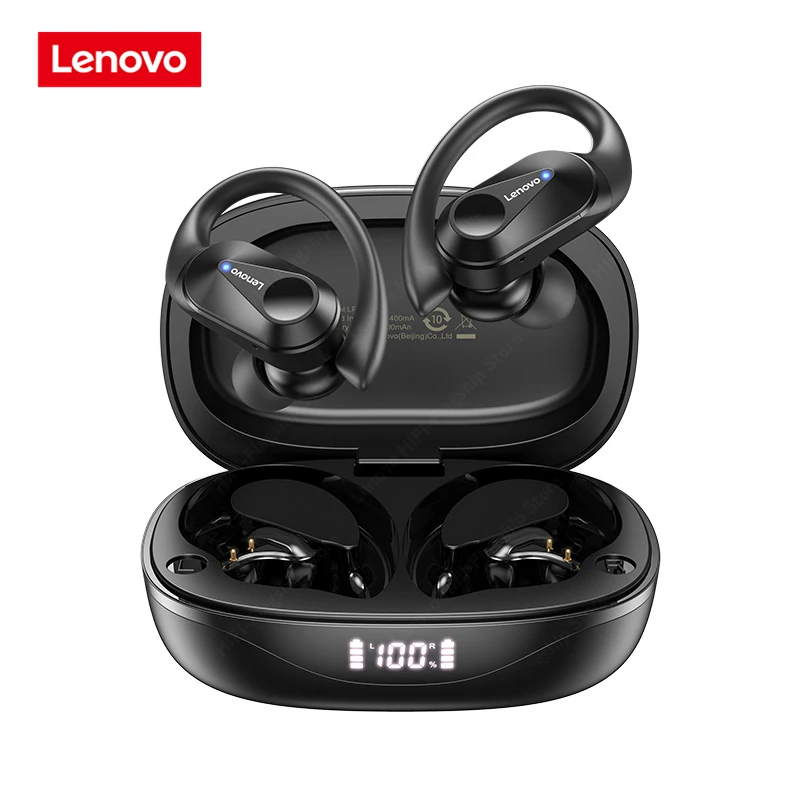 Lenovo LP75 Wireless TWS Sports Bluetooth5.3 Headphones Ear Hook Noise Reduction HiFi Stereo Waterproof Gaming Earphone with Mic