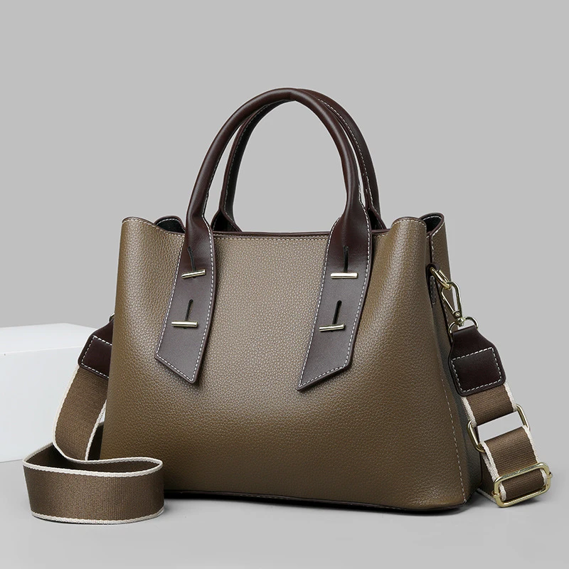 

Women's handbag for commuting, large capacity, wide shoulder strap, crossbody bag, handbag for women