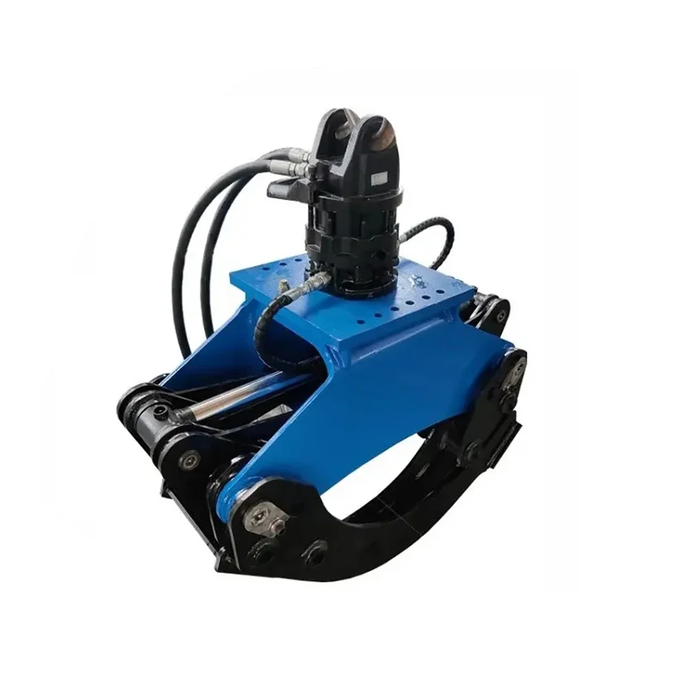 Excavator Hydraulic Rotator Log Grapple Wood Log Grab Forest Grapple