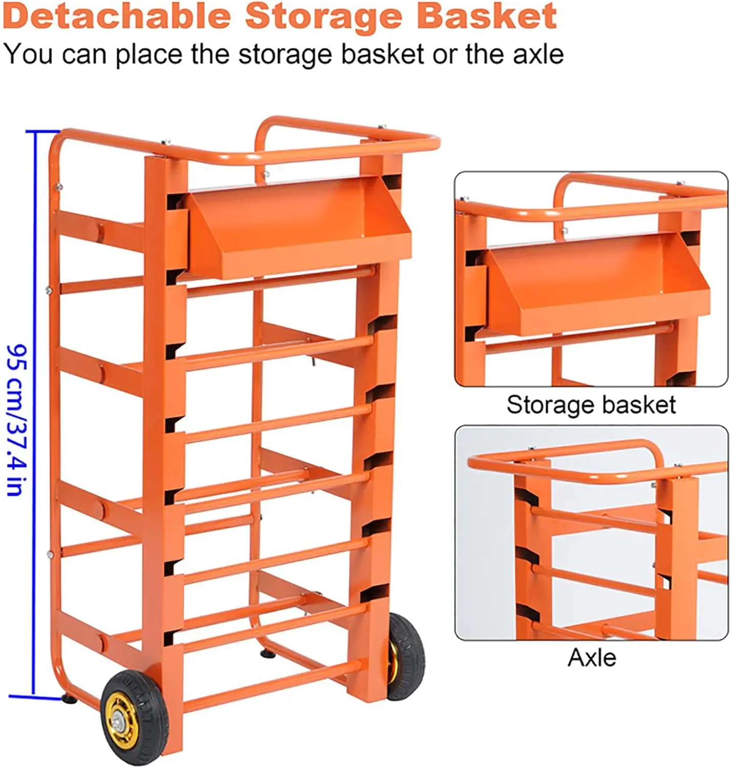 Wire Spool Rack Multi Axle Wire Rack Dispenser Cable Caddy 11 Rods Heavy Duty Wire Spool Cart with Wheels Cable Spool Dispenser