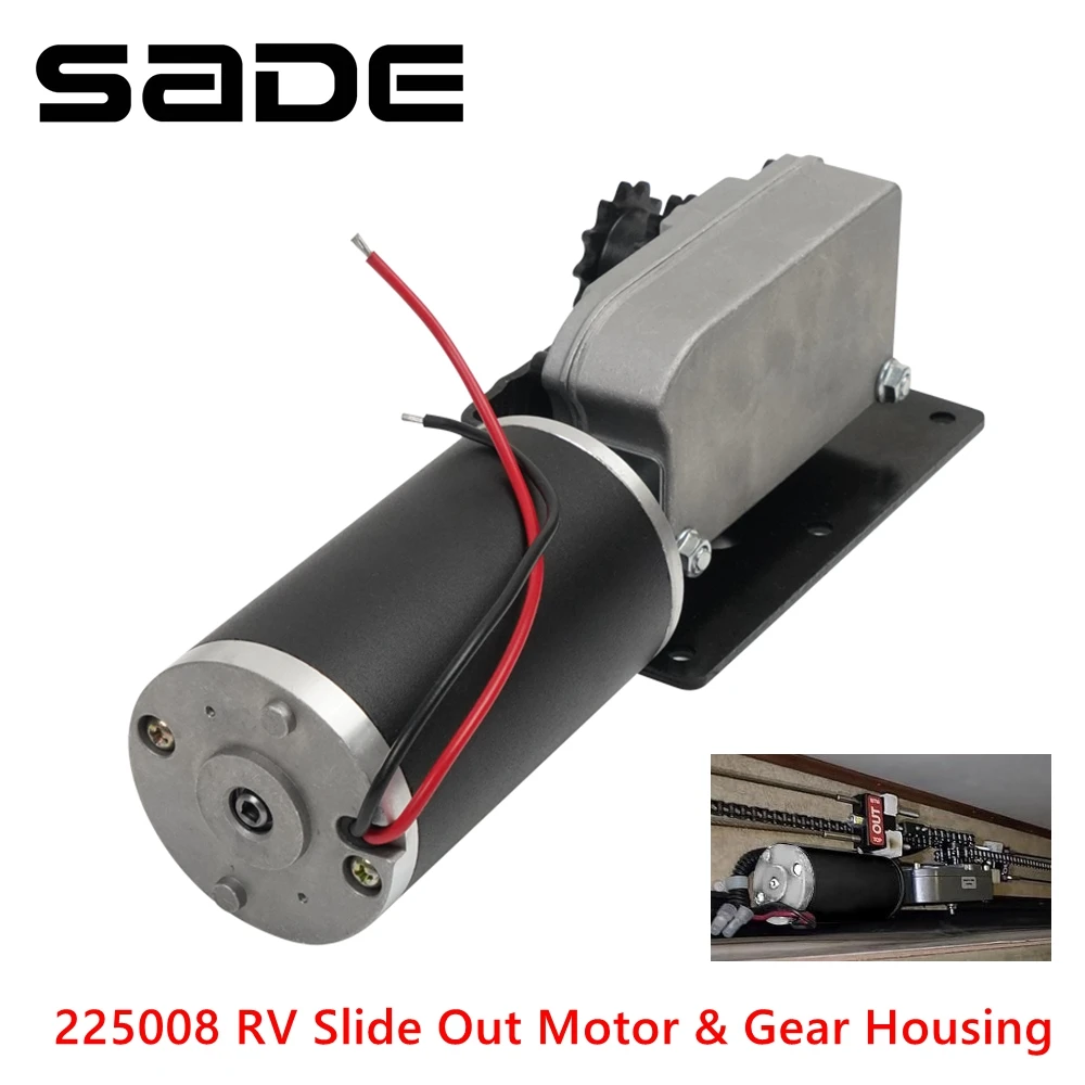 225008 RV Slide Out Motor & Gear Housing for RV's and Trailers with BAL Accu-Slide Cable Slide Out System R25075 R25076-1 R25076