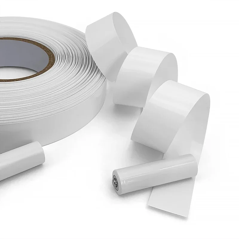 Width 30mm~300mm PVC Heat-Shrink Film 18650 Lipo Battery Insulation Moisture Sleeve for Electrolytic Capacitor White