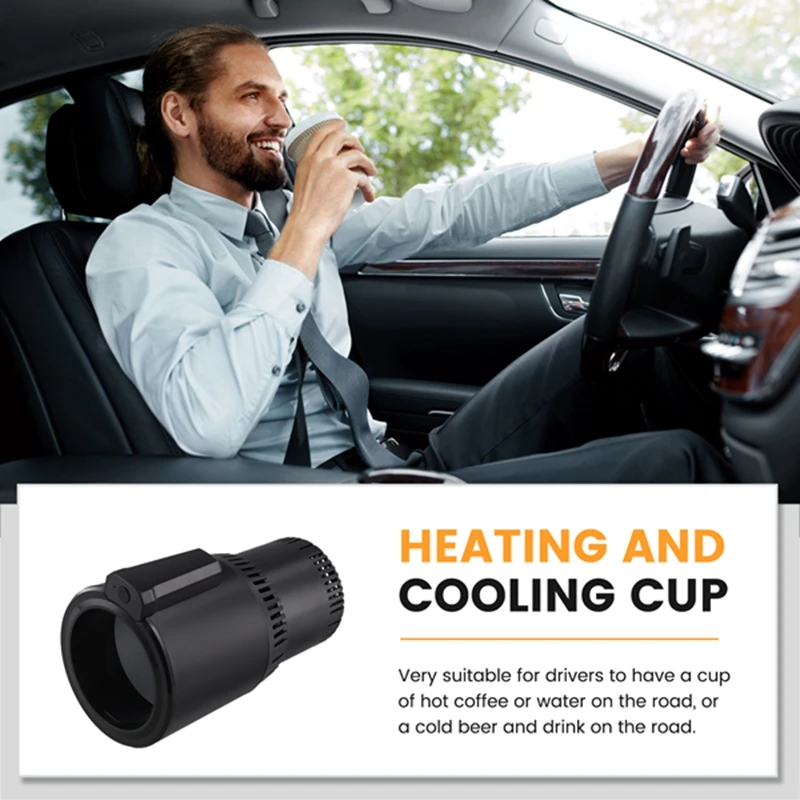 12V Car Cooling Cup Smart Cup Holder Car Premium Refrigerated Cup Holder Car Portable Cooler Cup Holder