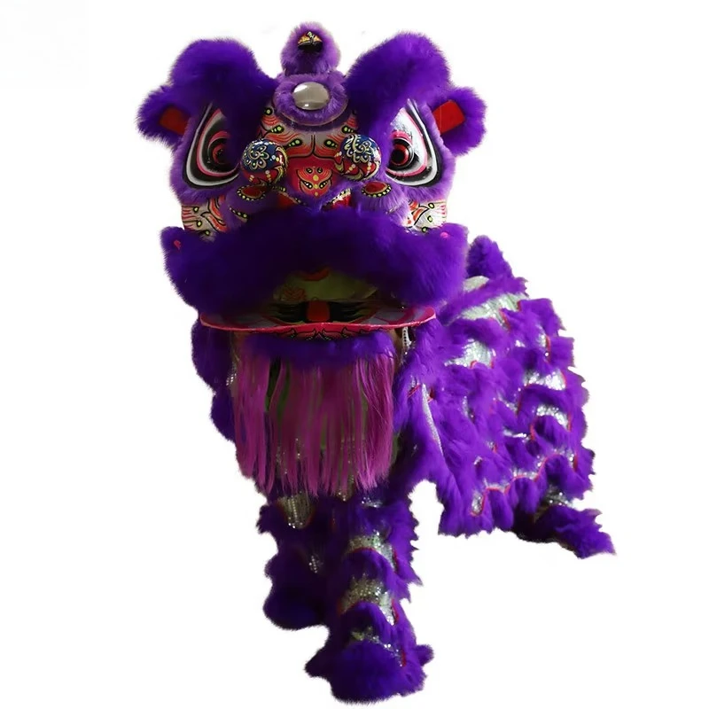 Popular festival traditional adult wool lion dance folk props