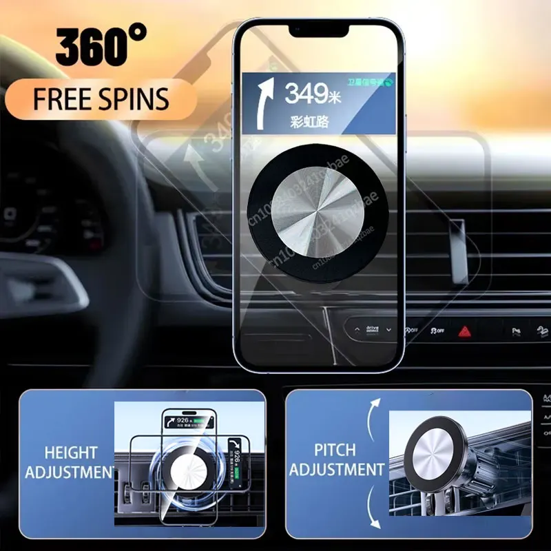 For MagSafe Car Mount Accessories Universal Magnetic Car Phone Holder Parts Suitable for 17mm Ball Head Base Magnet Brackets image 5