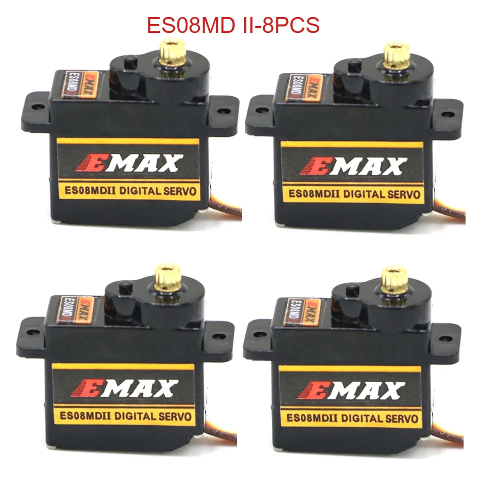 EMAX ES08MD II Mini Metal Digitale Servo 13g voor RC Modelvliegtuig Hoge Snelheid Mini Metal Gear voor FPV RC Vliegtuig Vaste Vleugel Cadeau