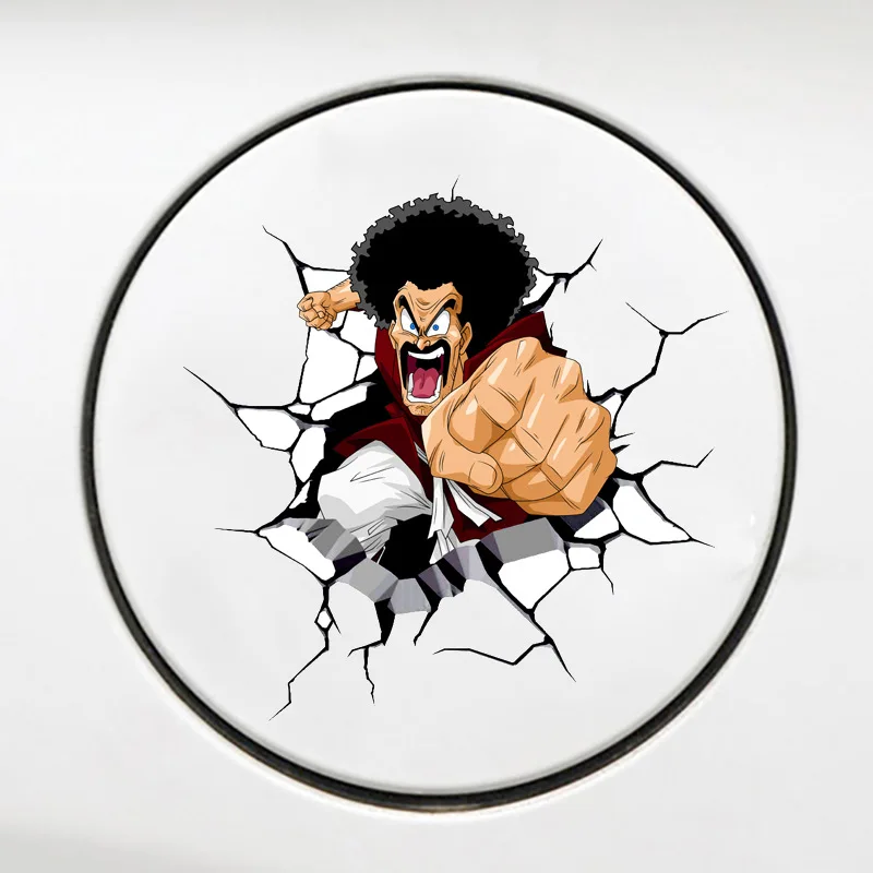 Anime Dragon Ball Car Sticker Super Saiyan Son Goku Body Decoration Broken Sticker Scratch Cover Sticker Children\'s Toy Gift