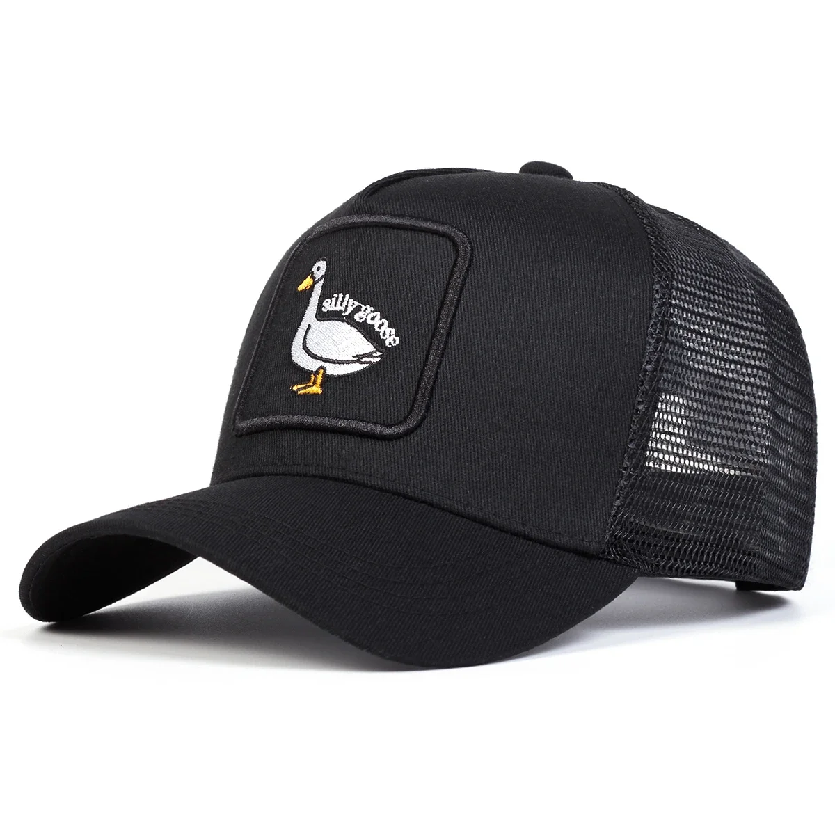 Unisex Duck Embroidery Baseball Net Caps Spring and Summer Outdoor Adjustable Casual Hats Sunscreen Hat