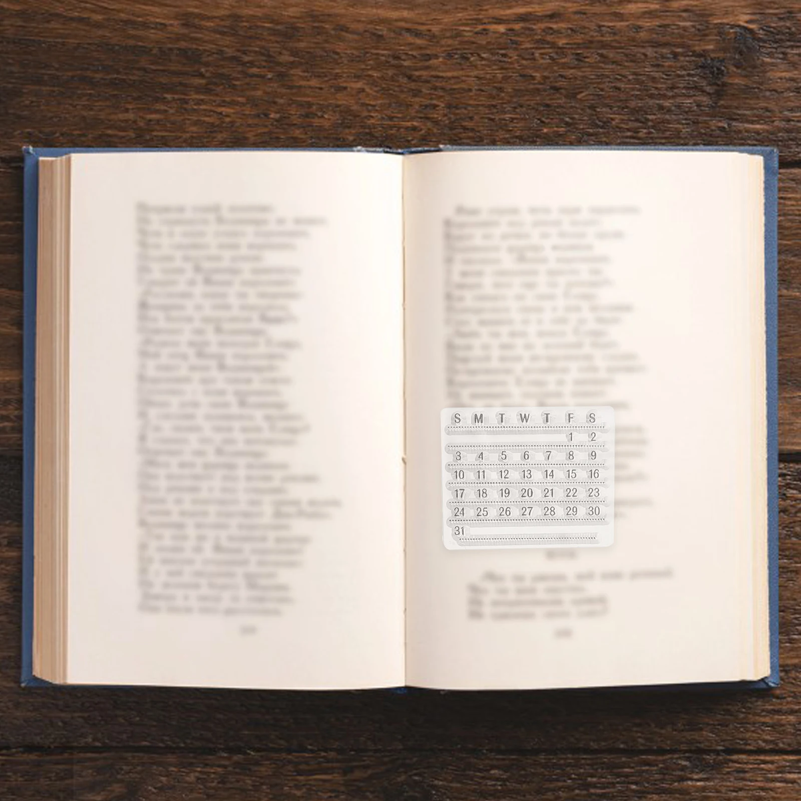 

2Pcs Transparent Silicone Stamps for DIY Planners Calendars Scrapbooking Card Making Precise Placement Easy Use