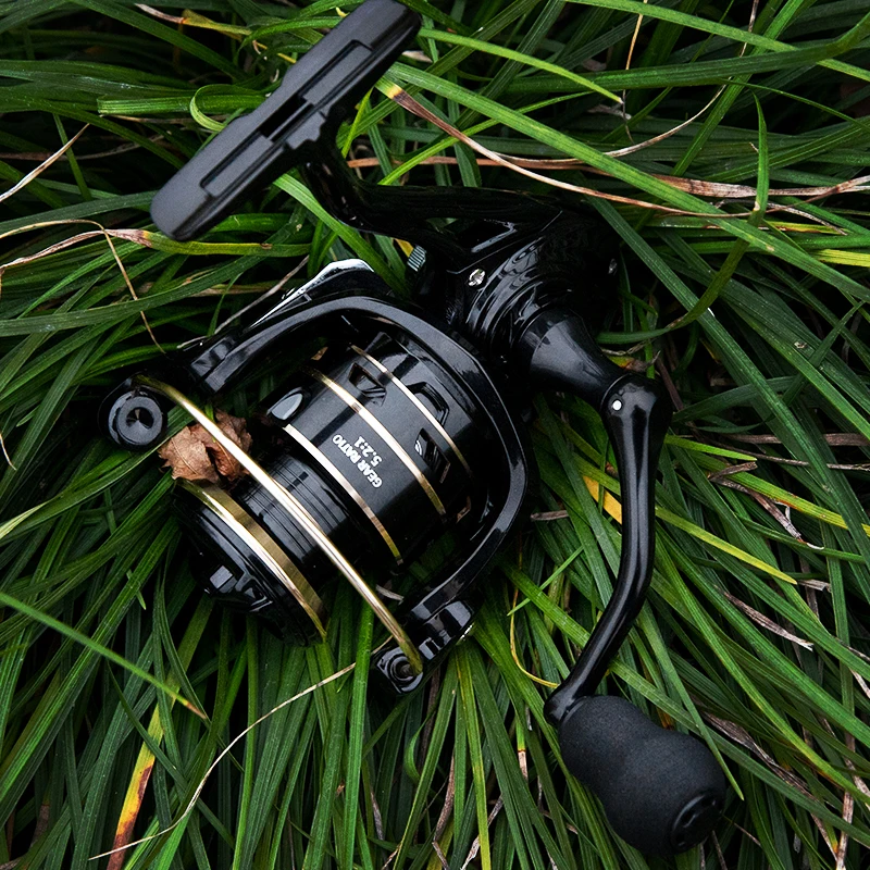 Professionelle ultraleichte 1000 ~ 7000 5,2:1 Übersetzungsverhältnis, 8–12 kg maximale Zugkraft, CNC-Metallspule, Spinn-Angelrolle, Süßwasser, Salzwasser – Detail 11